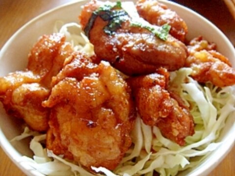 唐揚げ丼 レシピ 作り方 By Pchan2 楽天レシピ